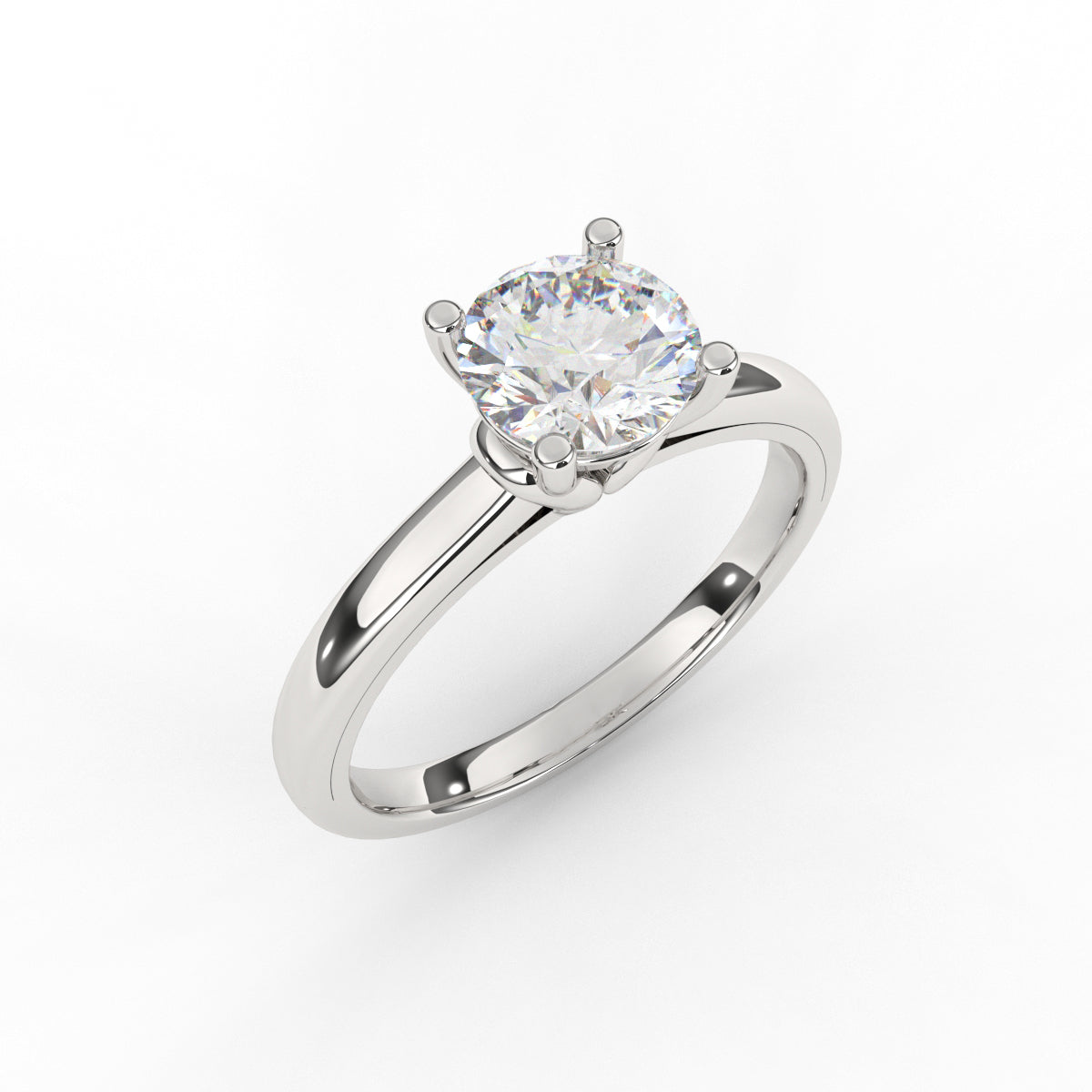 Minimalistic Solitaire Ring