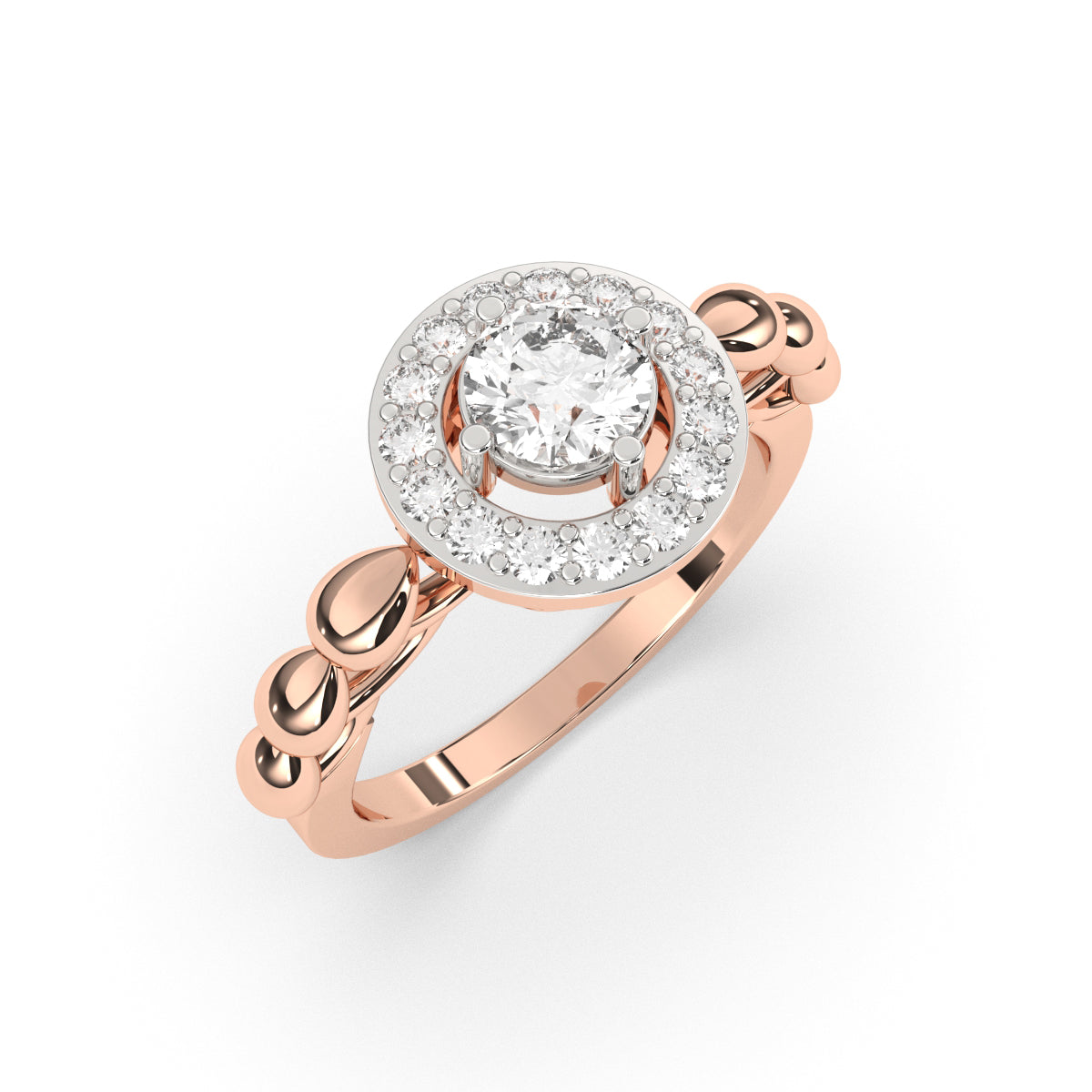 Halo Circular Diamond Ring