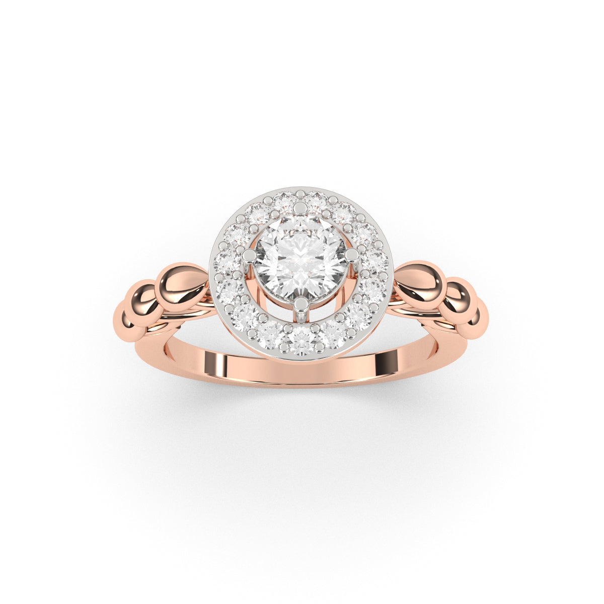 Halo Circular Diamond Ring