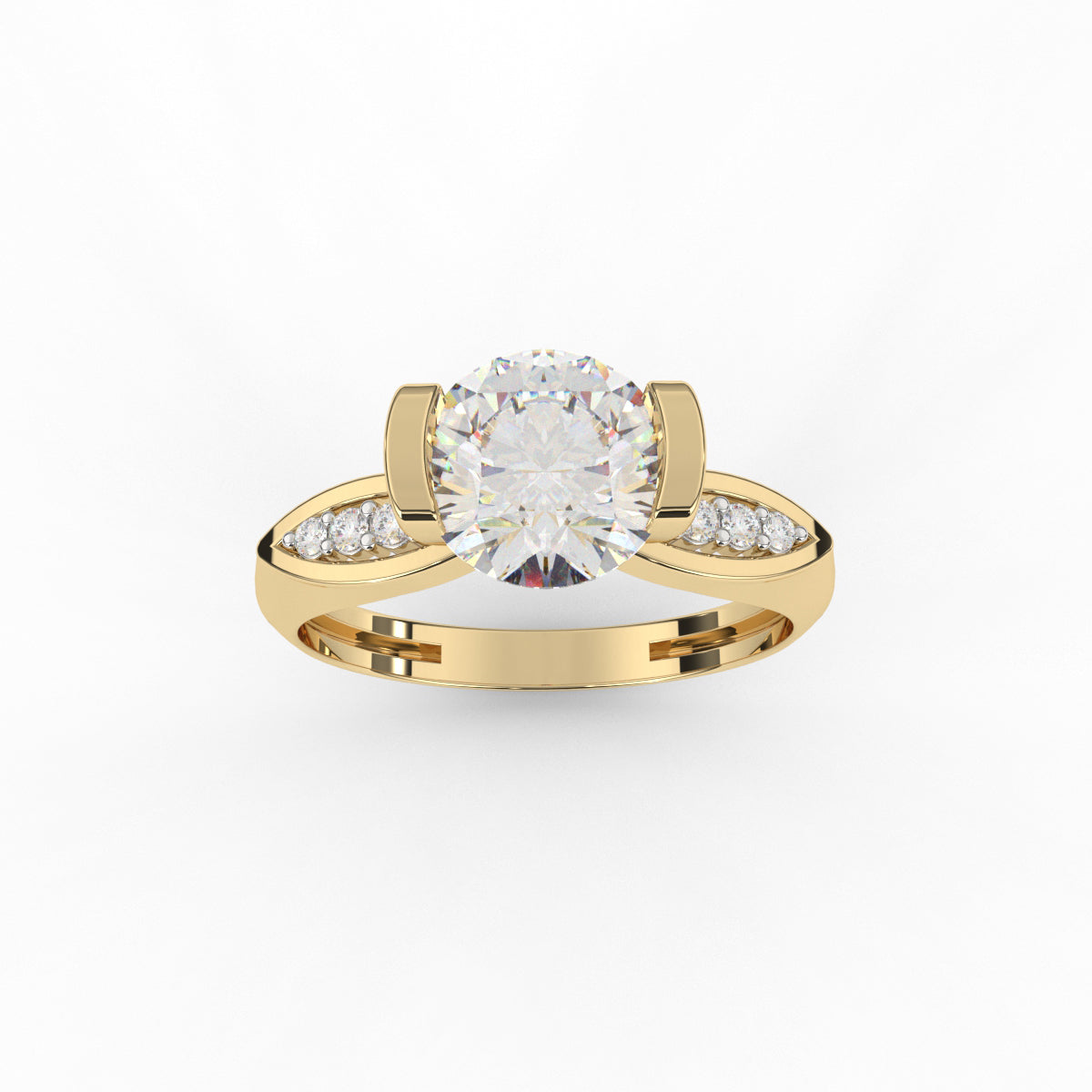 Solitaire Barset Diamond Ring