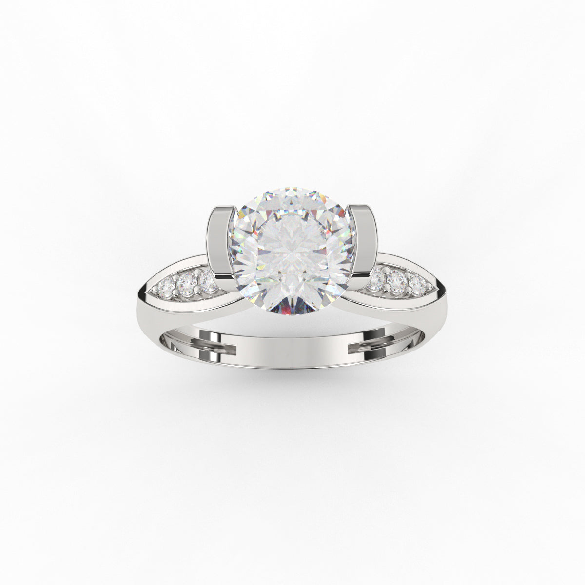 Solitaire Barset Diamond Ring