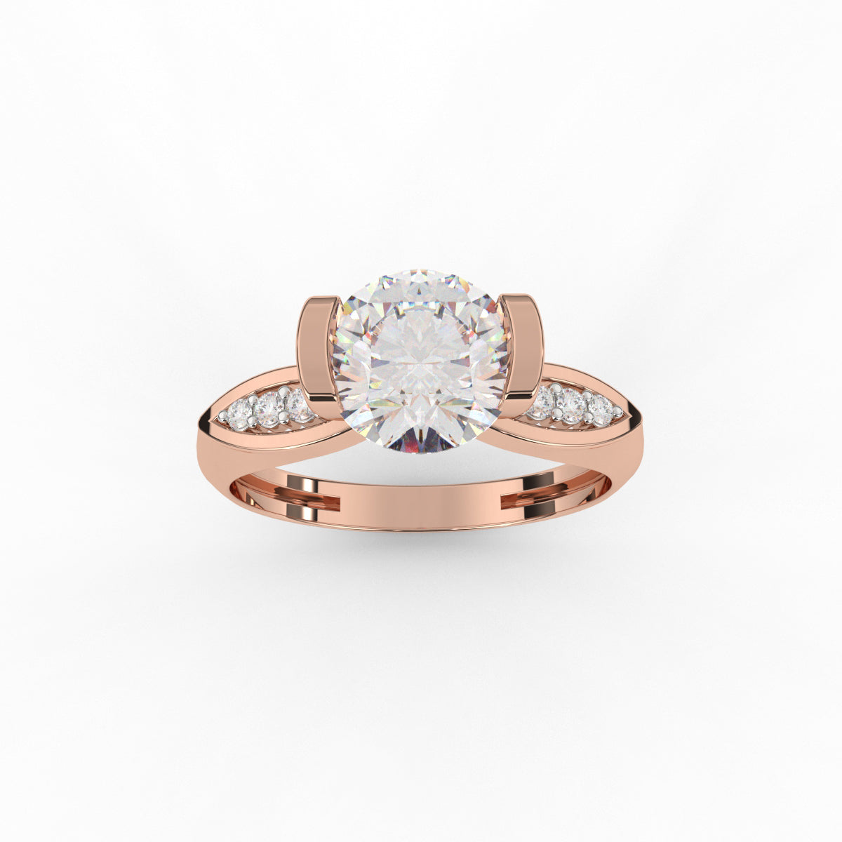 Solitaire Barset Diamond Ring