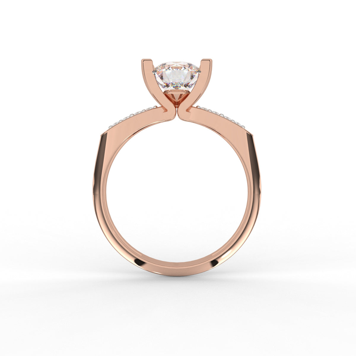 Solitaire Barset Diamond Ring