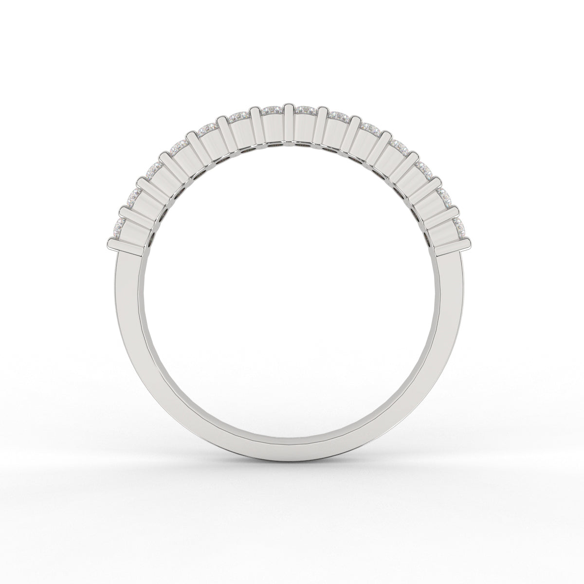 Minimalistic Diamond Wedding Band Ring