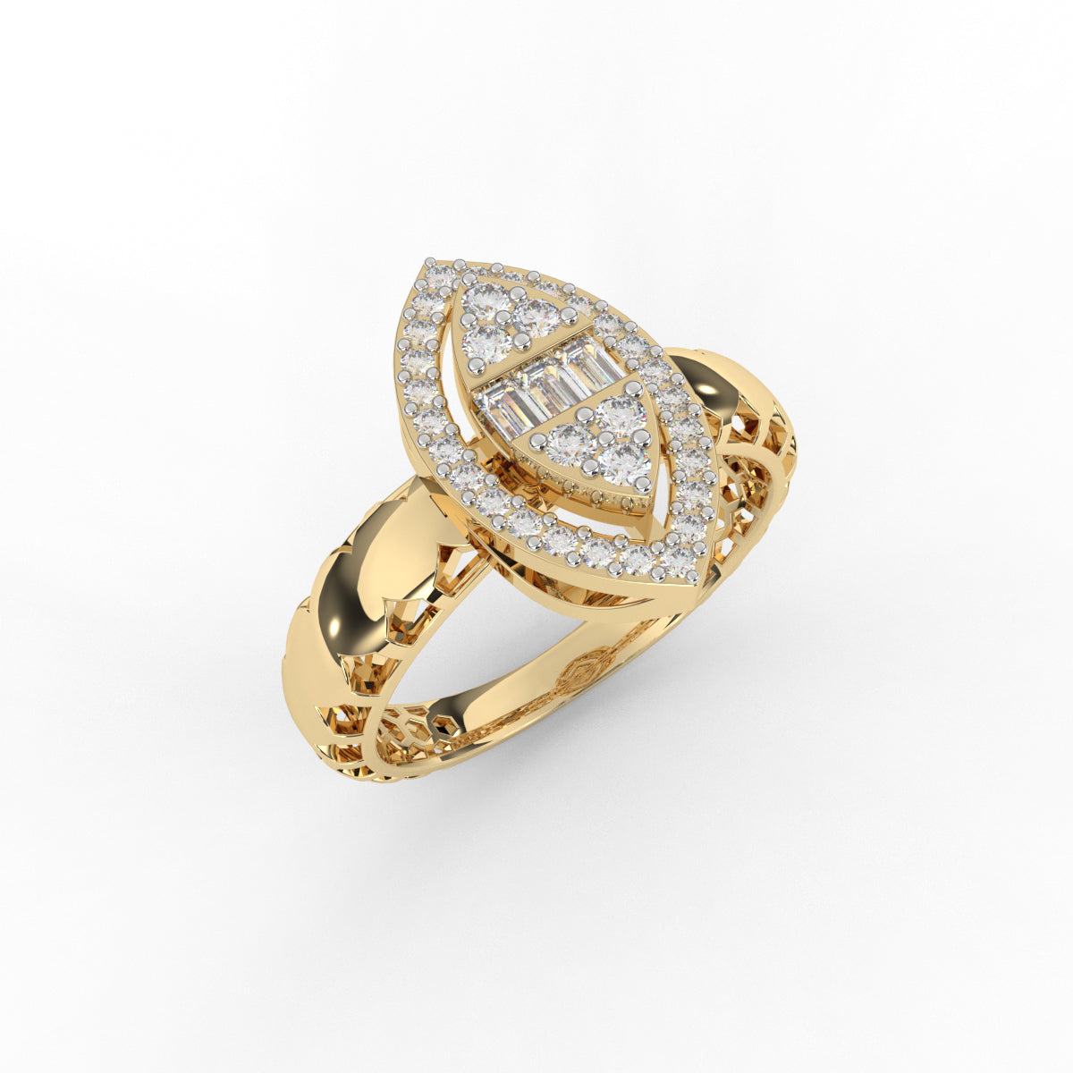 Cluster Marquise Diamond Ring