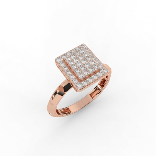 Sparkling Radiant Shaped Ring