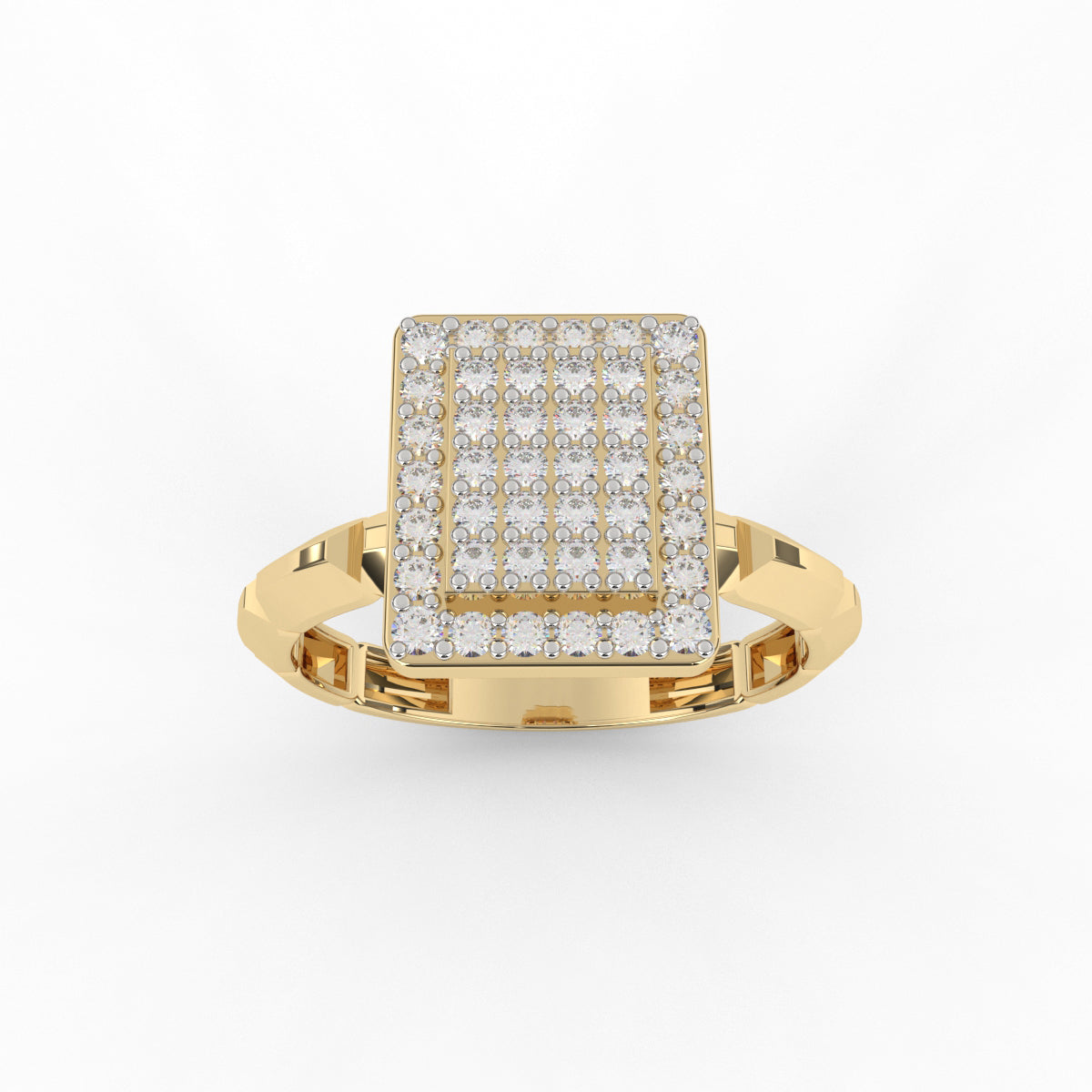 Sparkling Radiant Shaped Ring