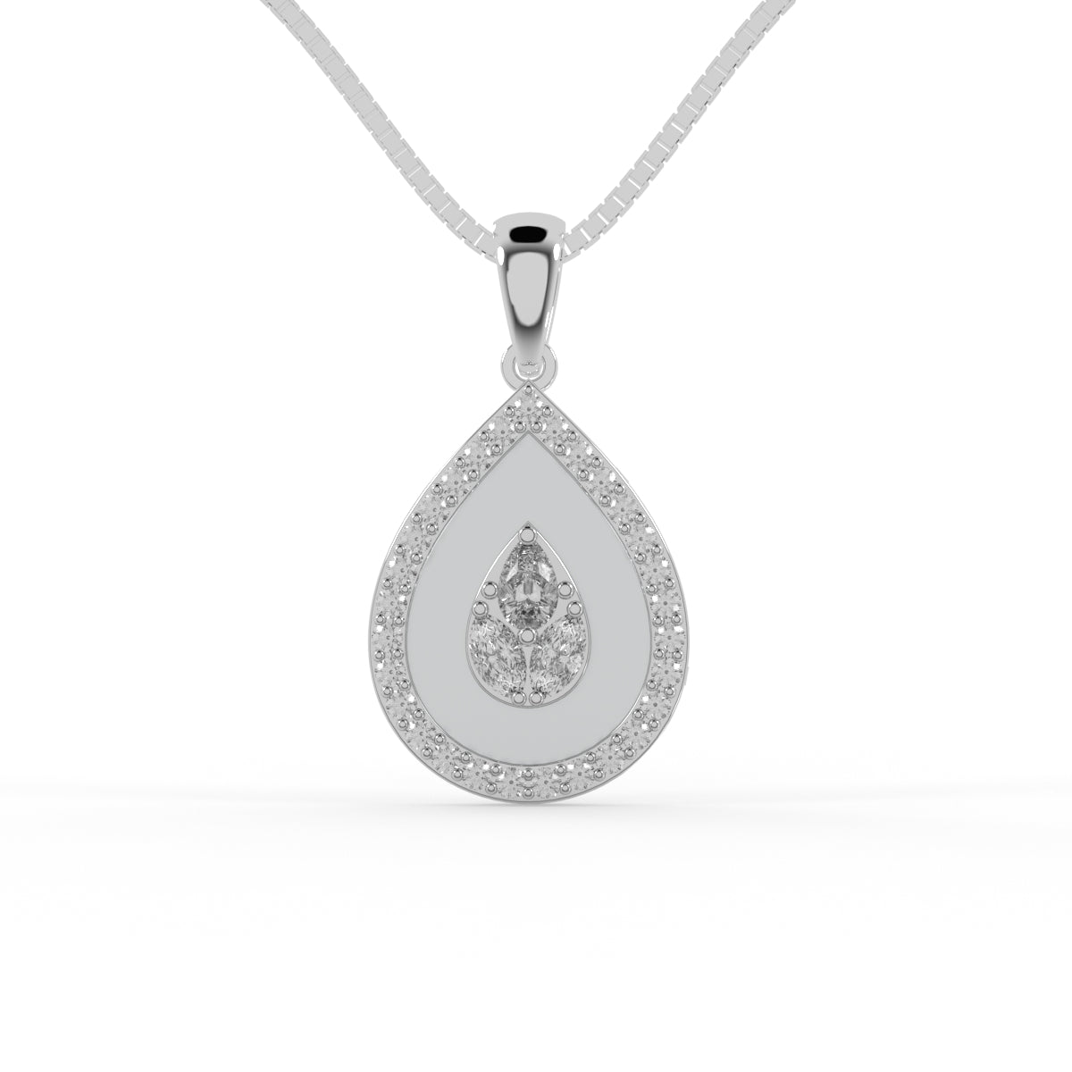 Diamond Dewdrop Pendant
