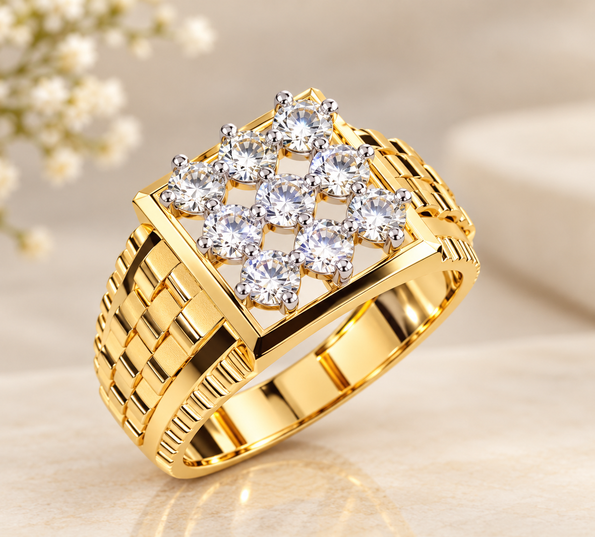Art Deco Nesting Diamond Ring