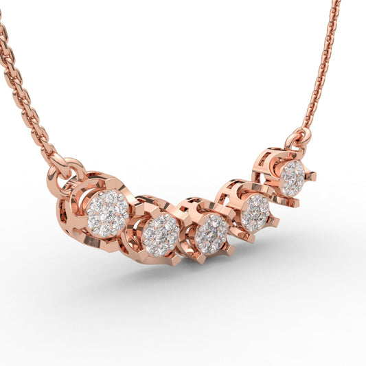 Shimmering Diamond Pendant Chain