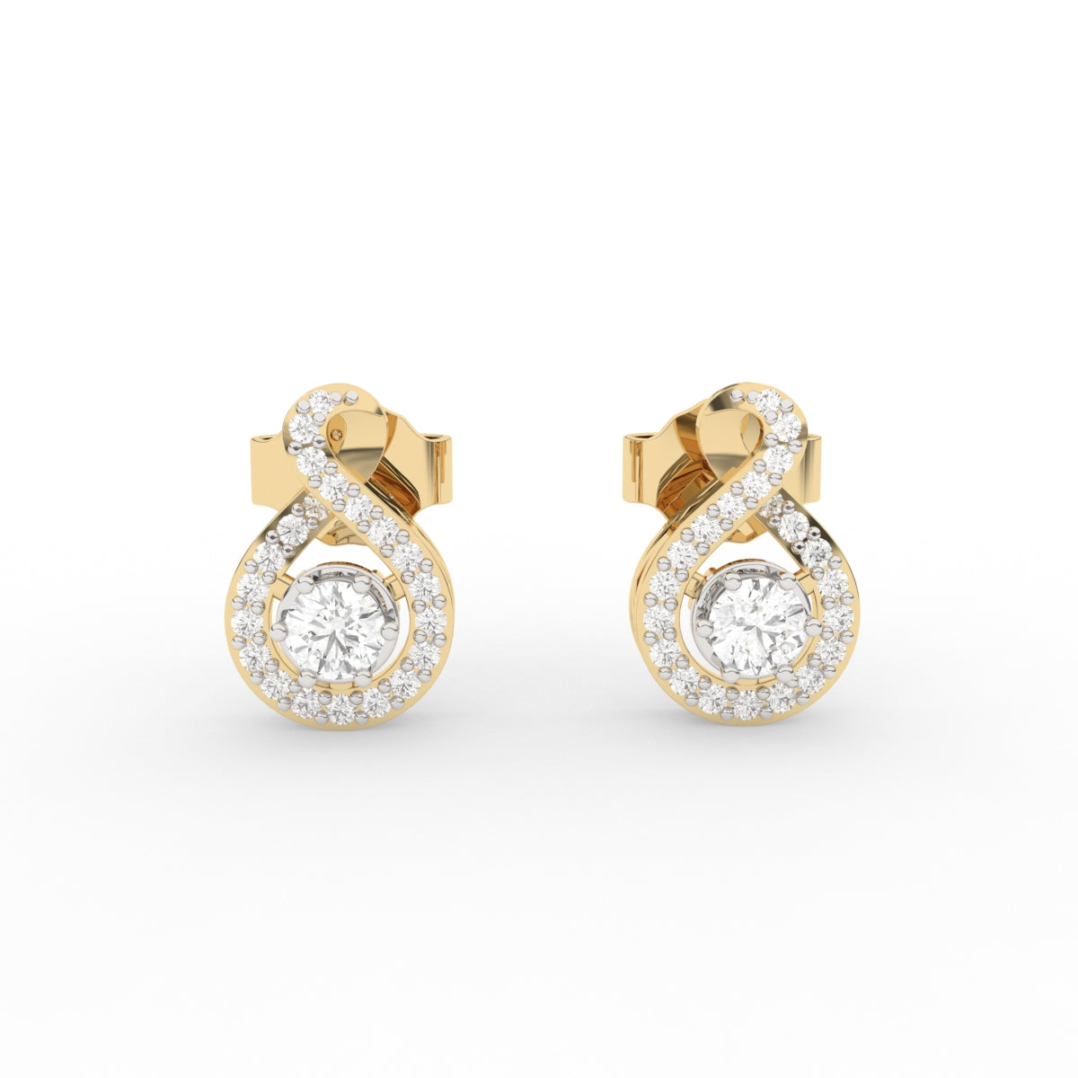Curved Diamond Pendant