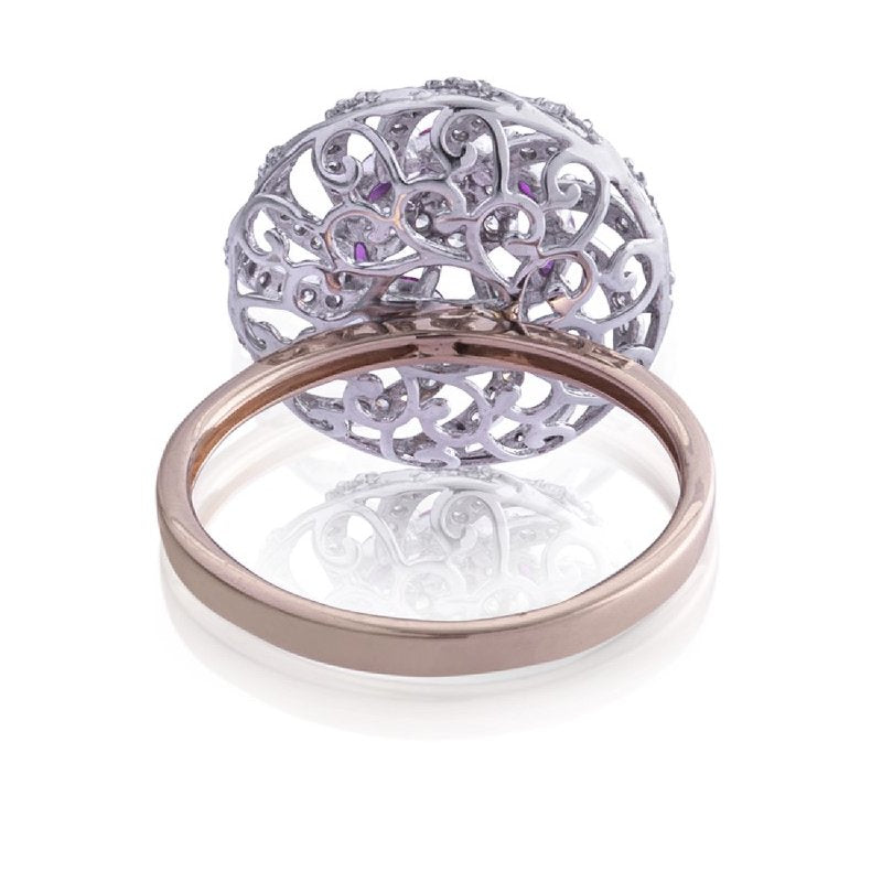 Medallion Diamond Ring