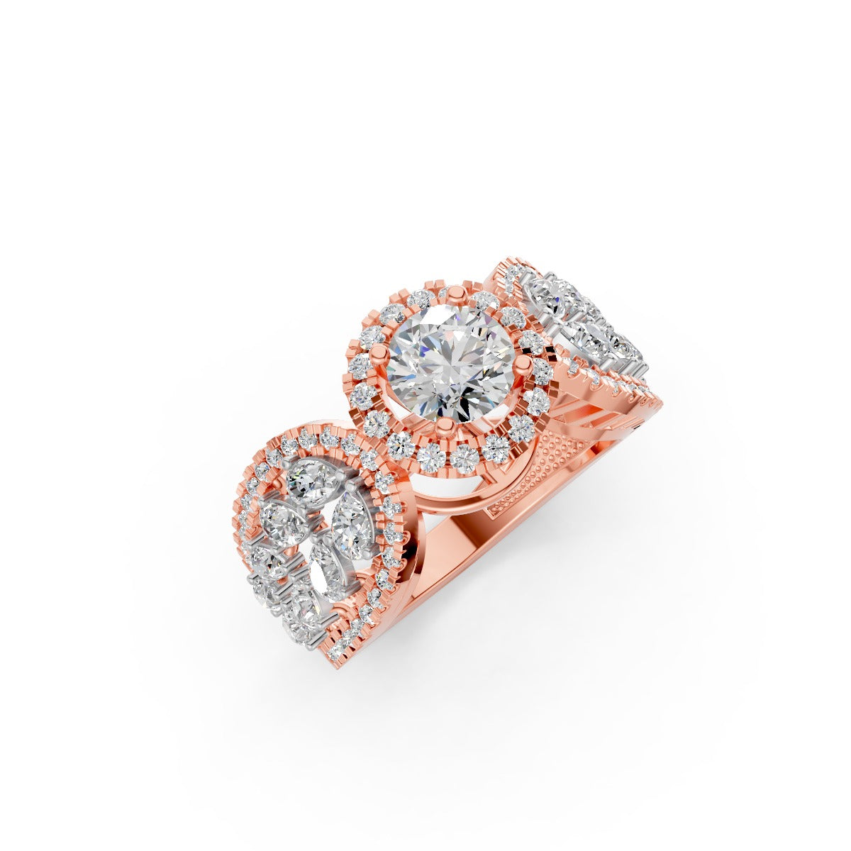Celeste Crown Solitaire Diamond Ring
