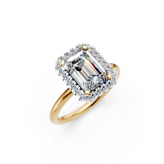 Stunning Emerald-Cut Solitaire Diamond Ring