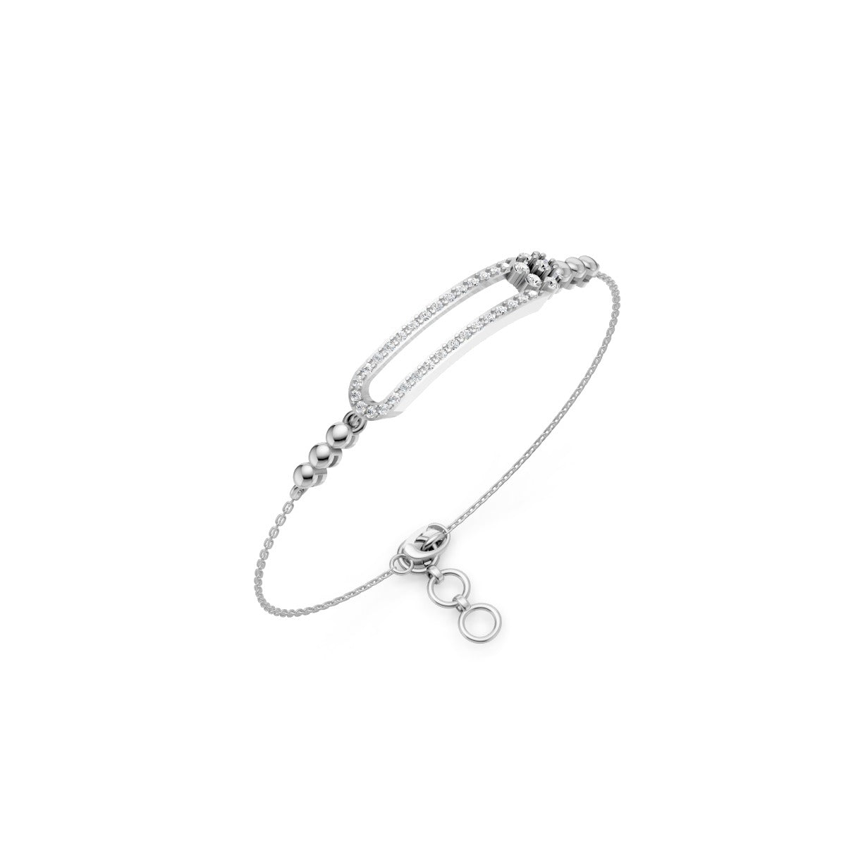 Infinity Arc Diamond Bracelet