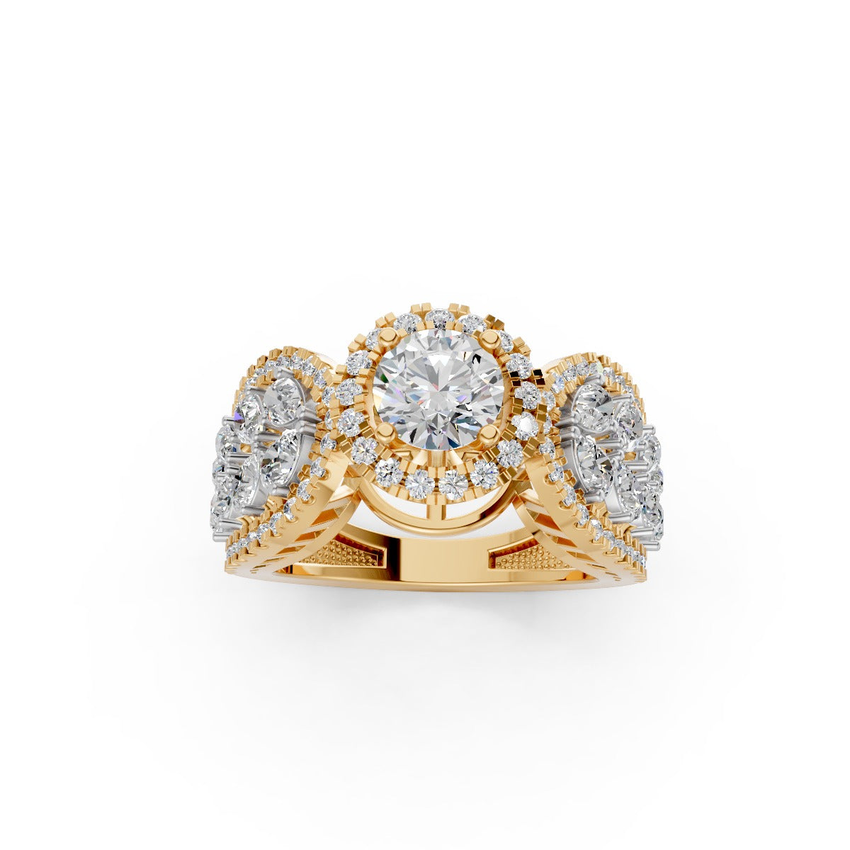 Celeste Crown Solitaire Diamond Ring