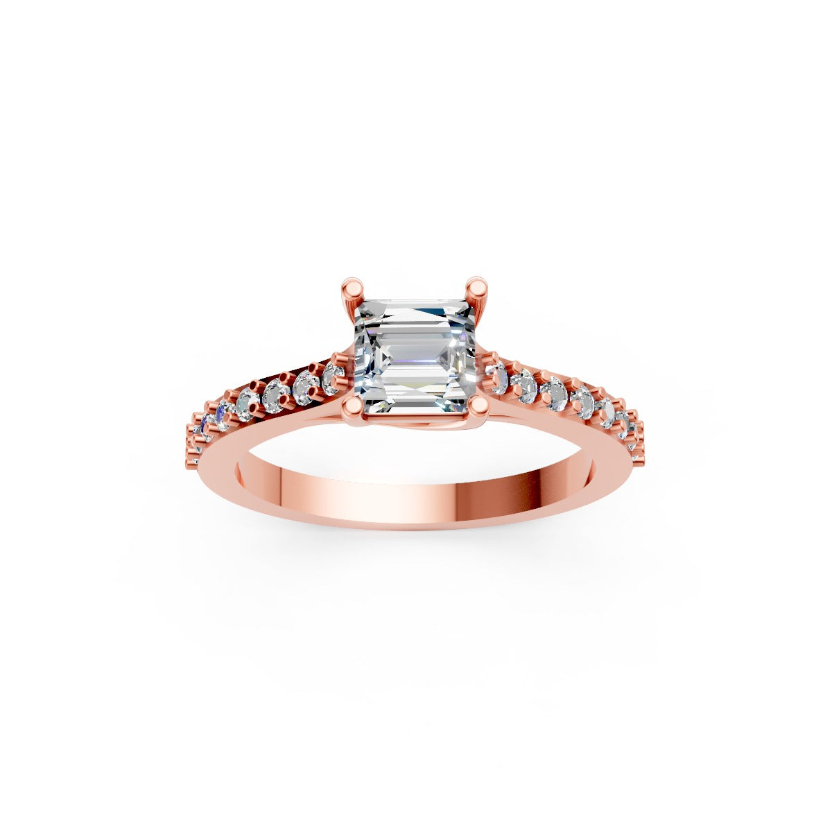Princess-Cut Solitaire Diamond Ring