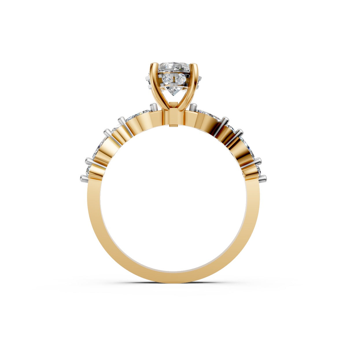 Oval-Cut Solitaire Diamond Ring