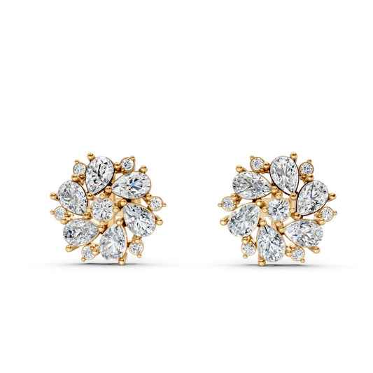 Solar Flare Diamond Earring