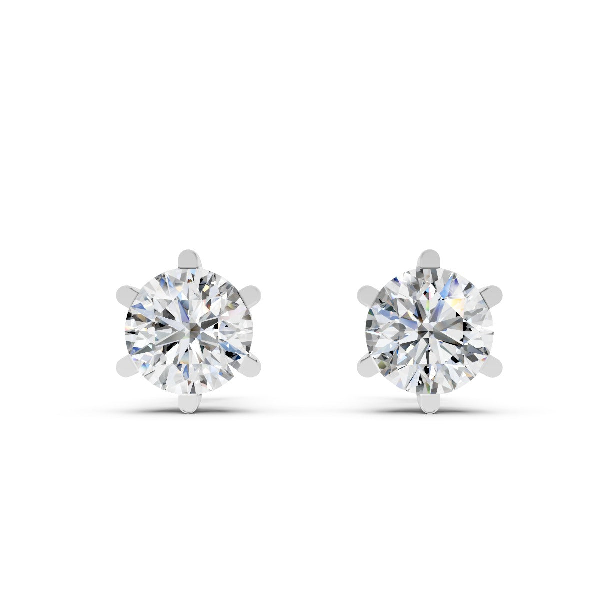 Solara Solitaire Diamond Stud