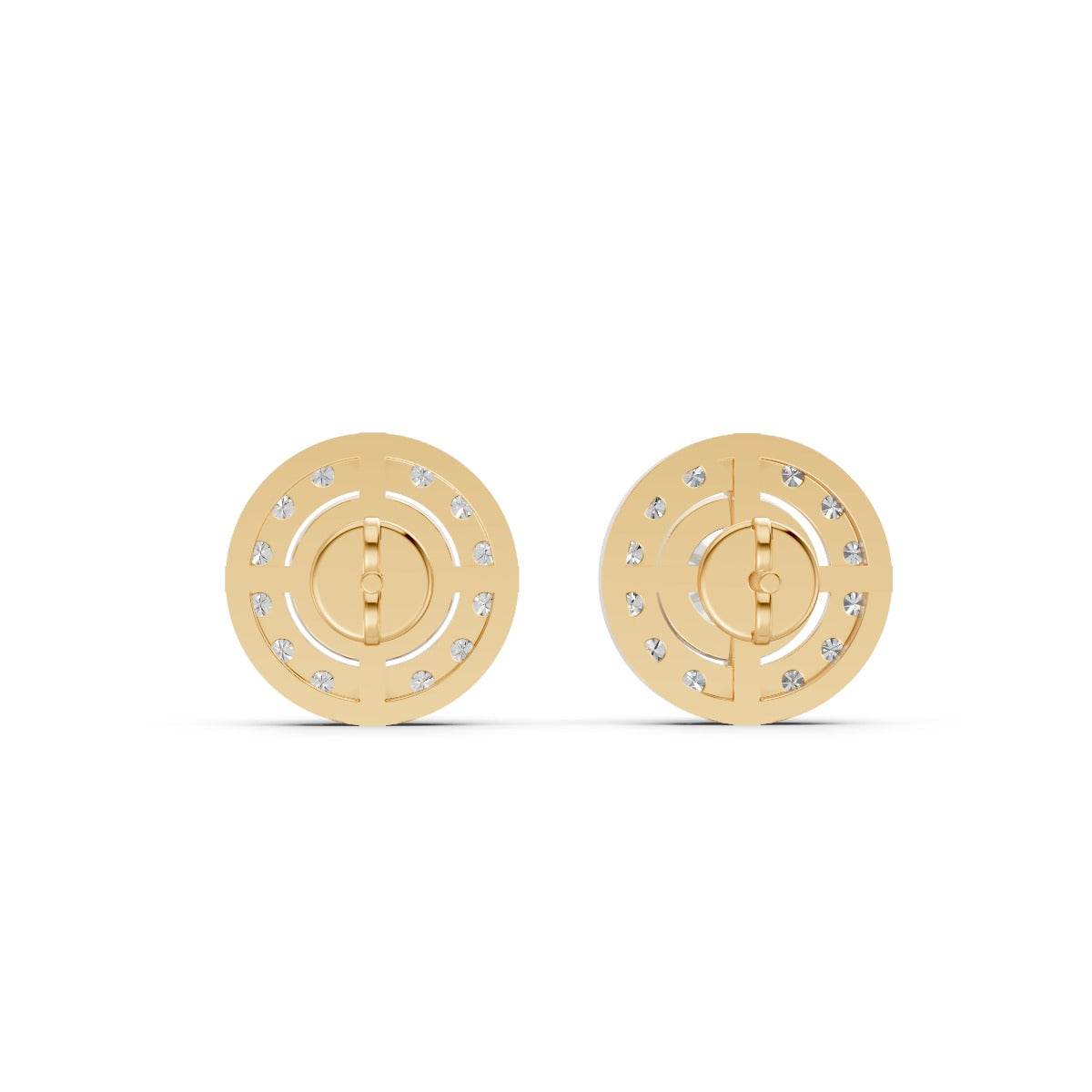 Detachable Halo Solitaire Earring