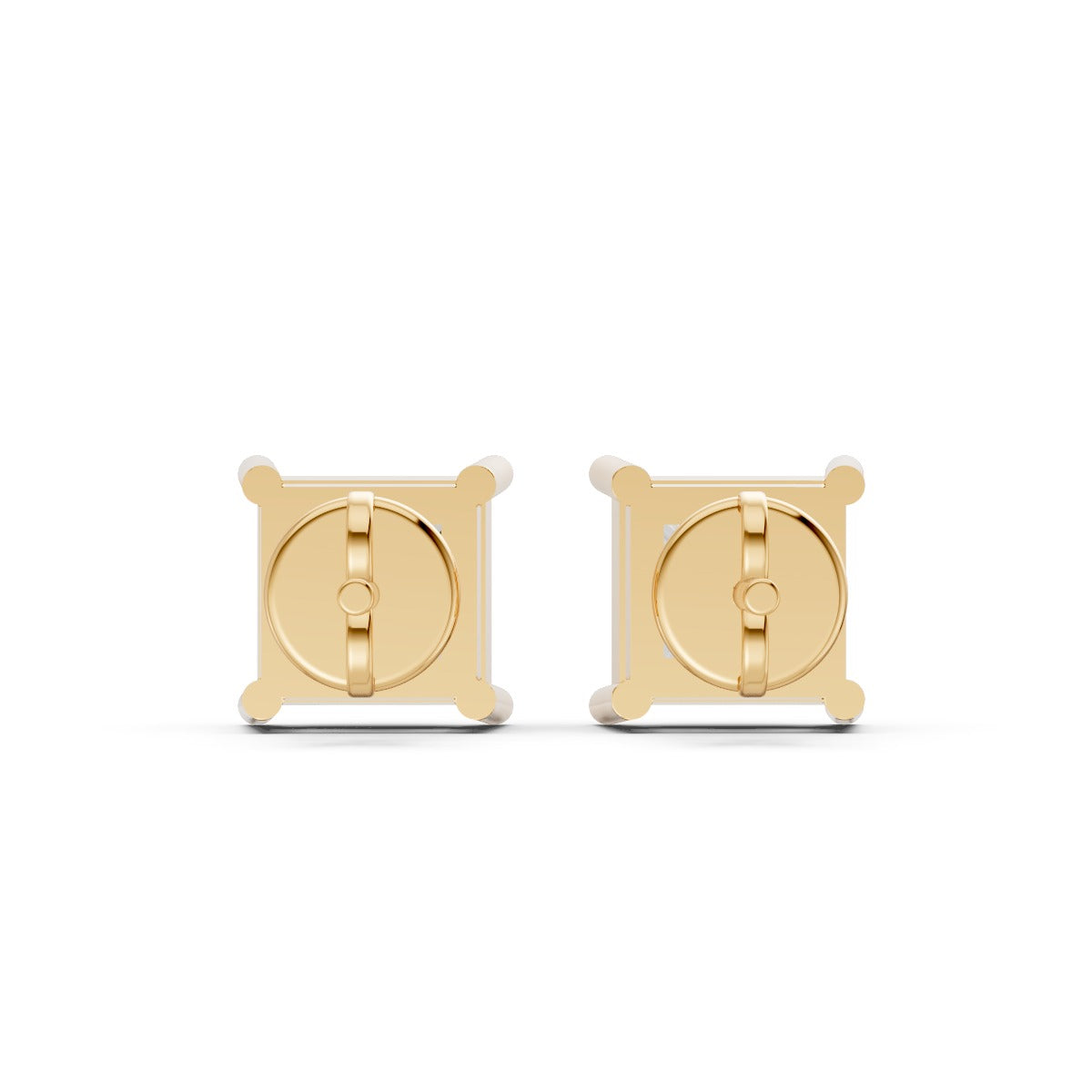Princess-Cut Solitaire Earring