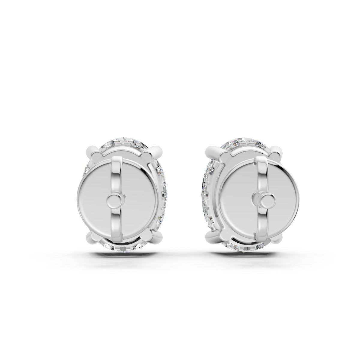 Oval-Cut Solitaire Stud