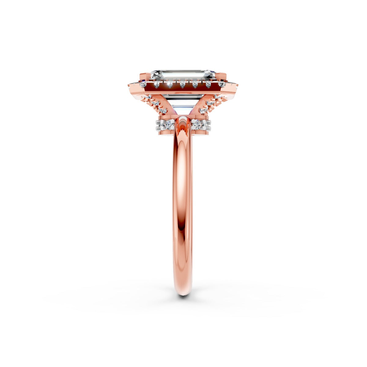 Stunning Emerald-Cut Solitaire Diamond Ring
