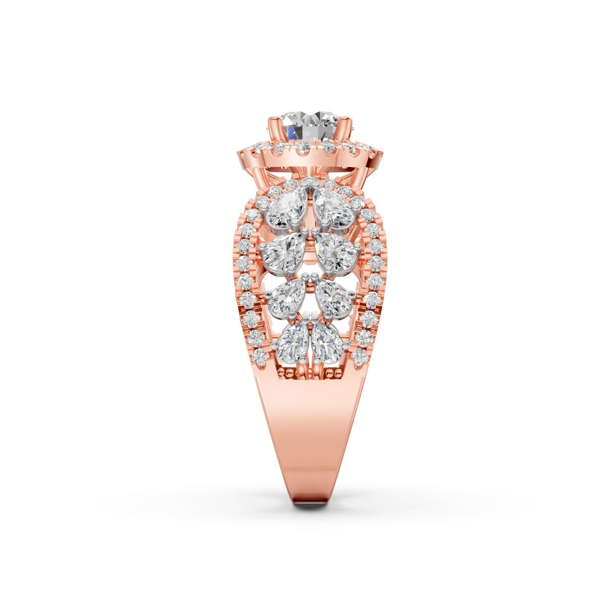 Celeste Crown Solitaire Diamond Ring