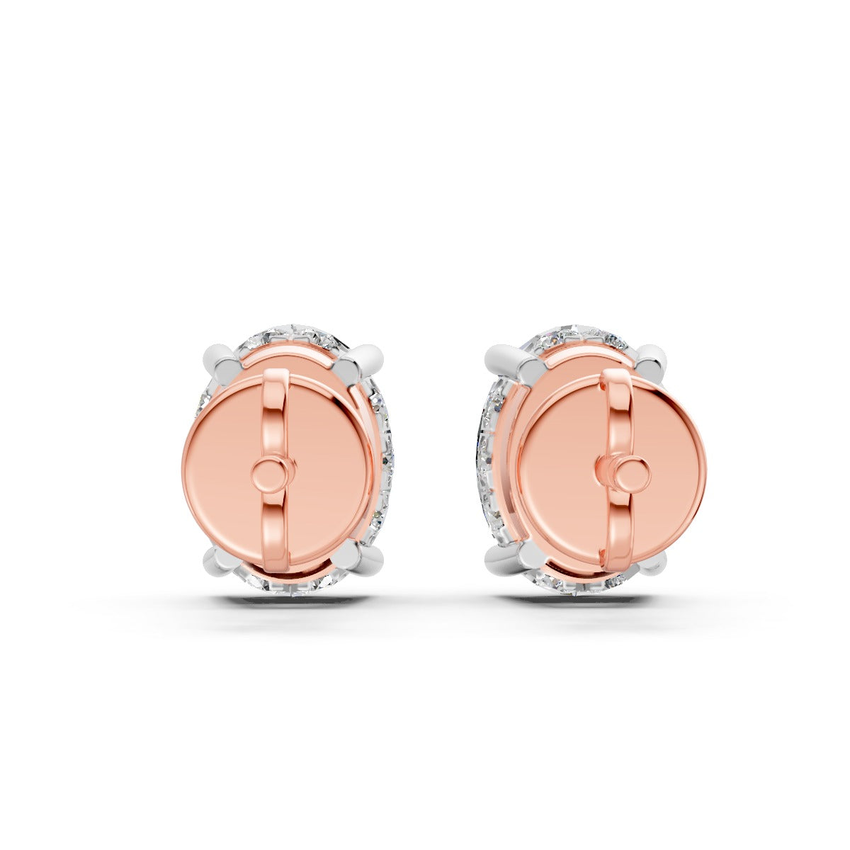 Oval-Cut Solitaire Stud