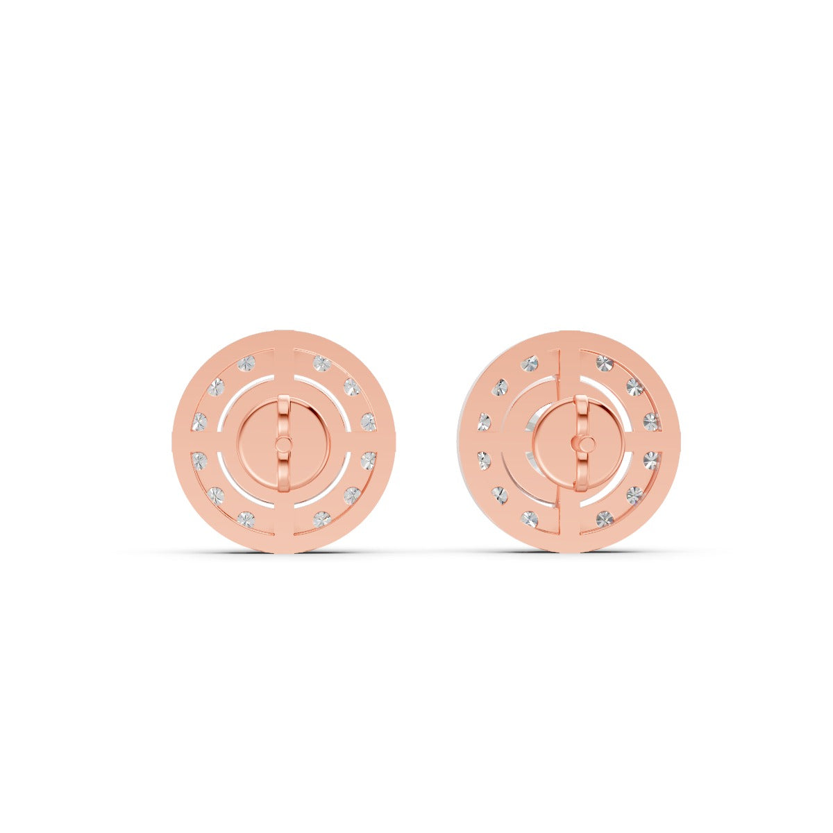 Detachable Halo Solitaire Earring