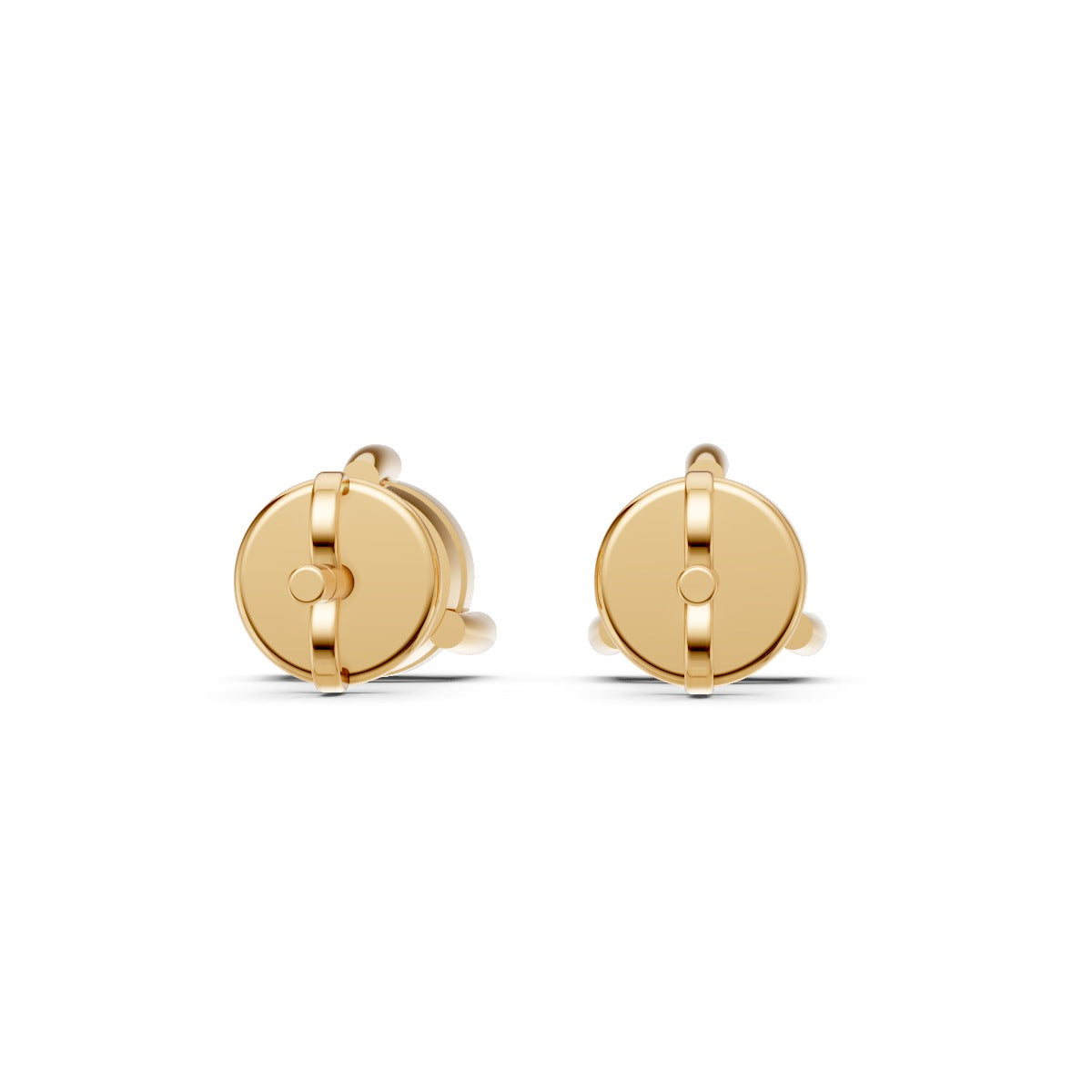 Classic Round Solitaire Diamond Stud