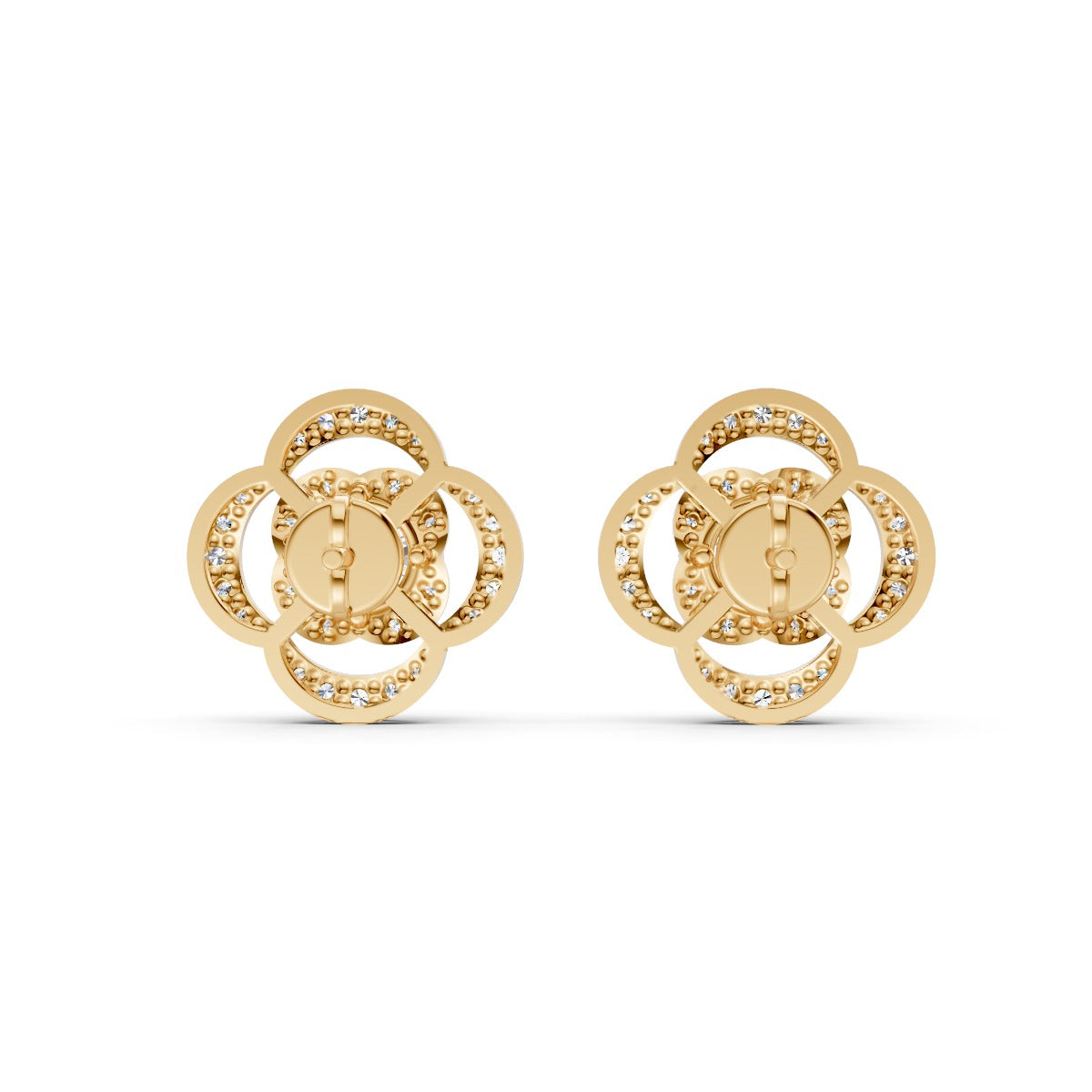 Galaxy Flower Solitaire Earring