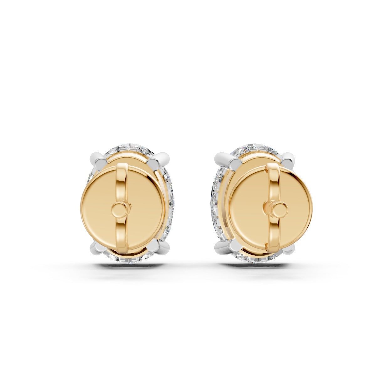 Oval-Cut Solitaire Stud