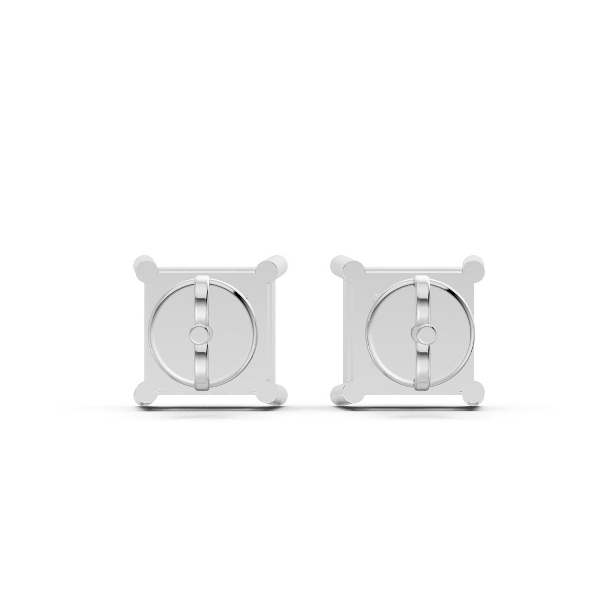 Princess-Cut Solitaire Earring