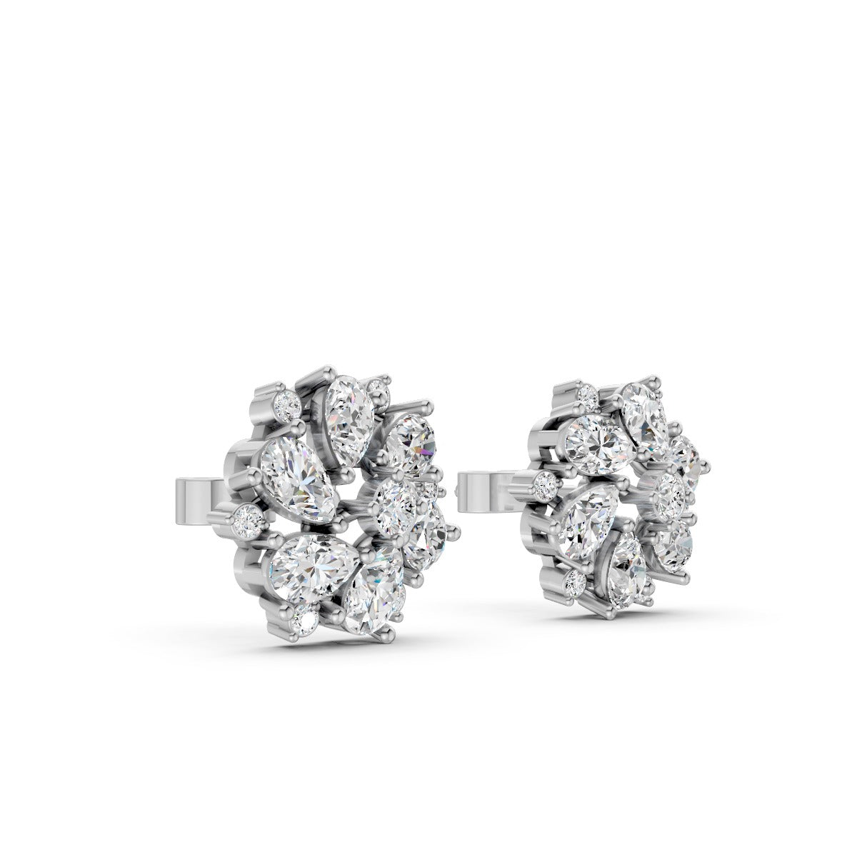 Solar Flare Diamond Earring