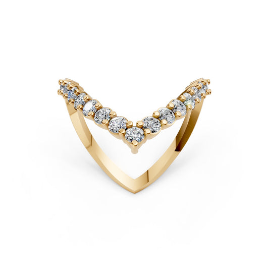 Graduated Diamond Band Ring