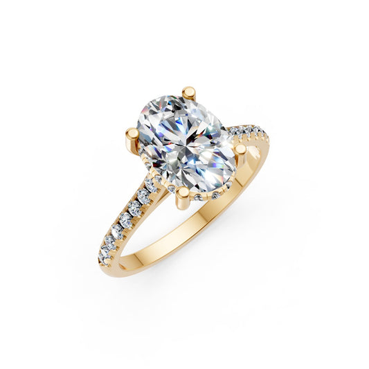 Elysian Oval Solitaire Ring