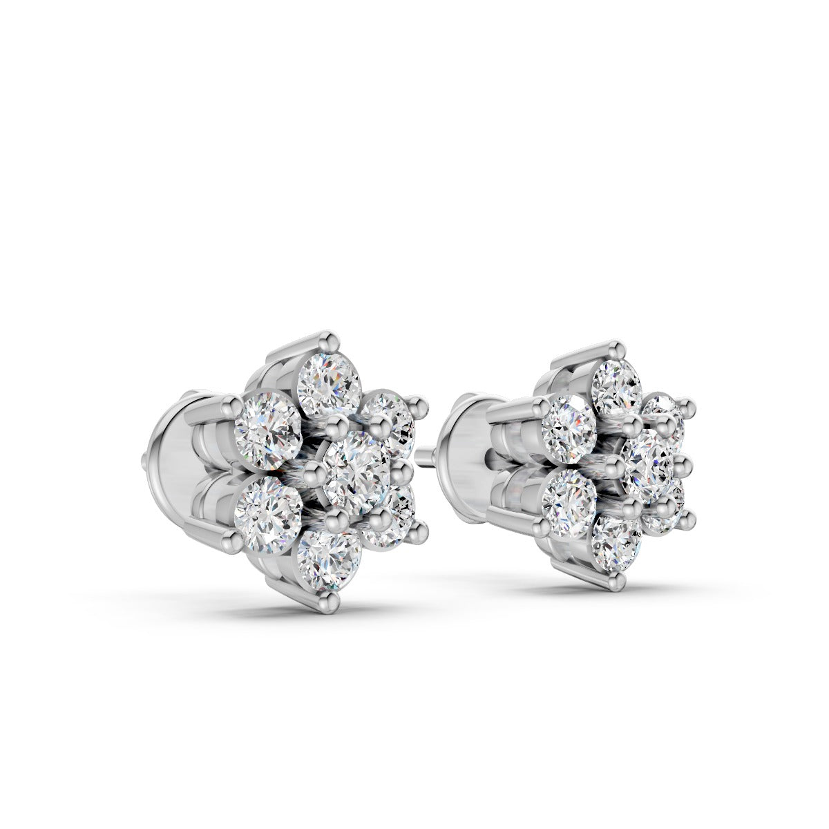 Diamond Buds Earring