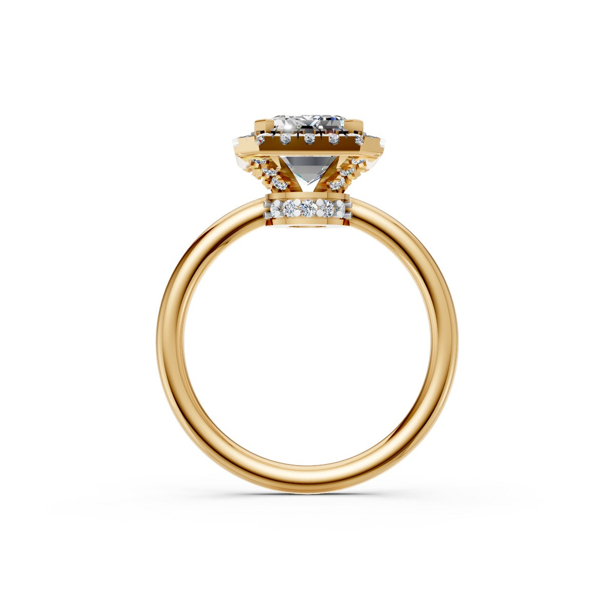 Stunning Emerald-Cut Solitaire Diamond Ring