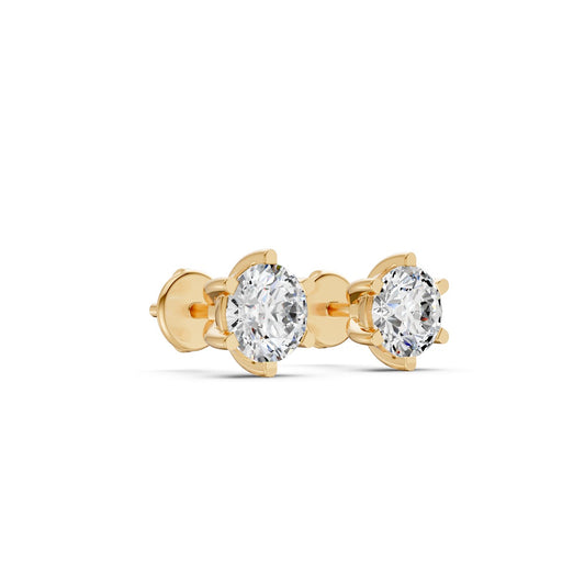 Solara Solitaire Diamond Stud