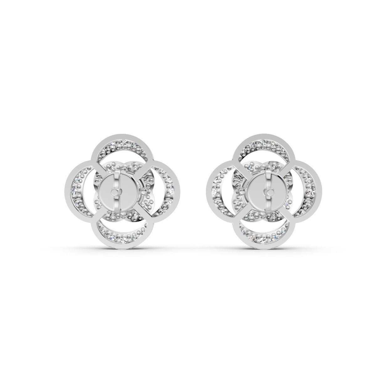 Galaxy Flower Solitaire Earring