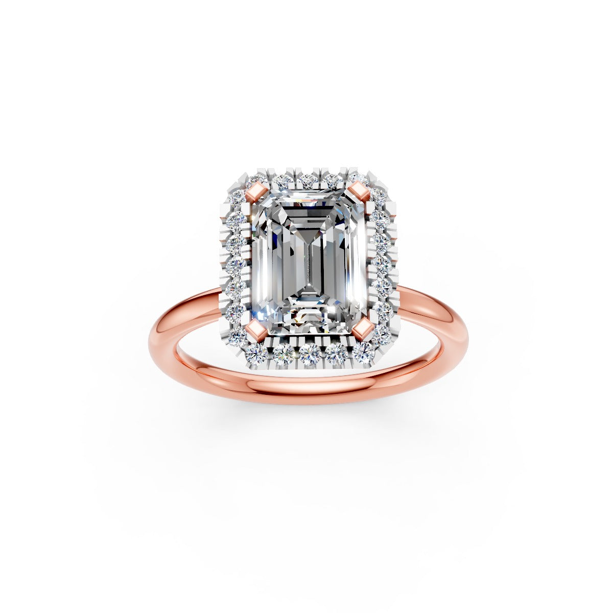 Stunning Emerald-Cut Solitaire Diamond Ring