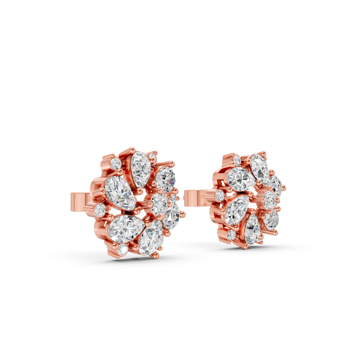 Solar Flare Diamond Earring