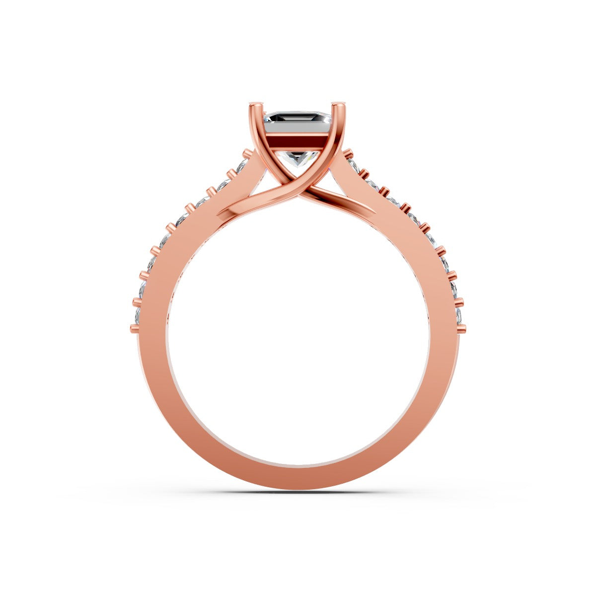 Princess-Cut Solitaire Diamond Ring