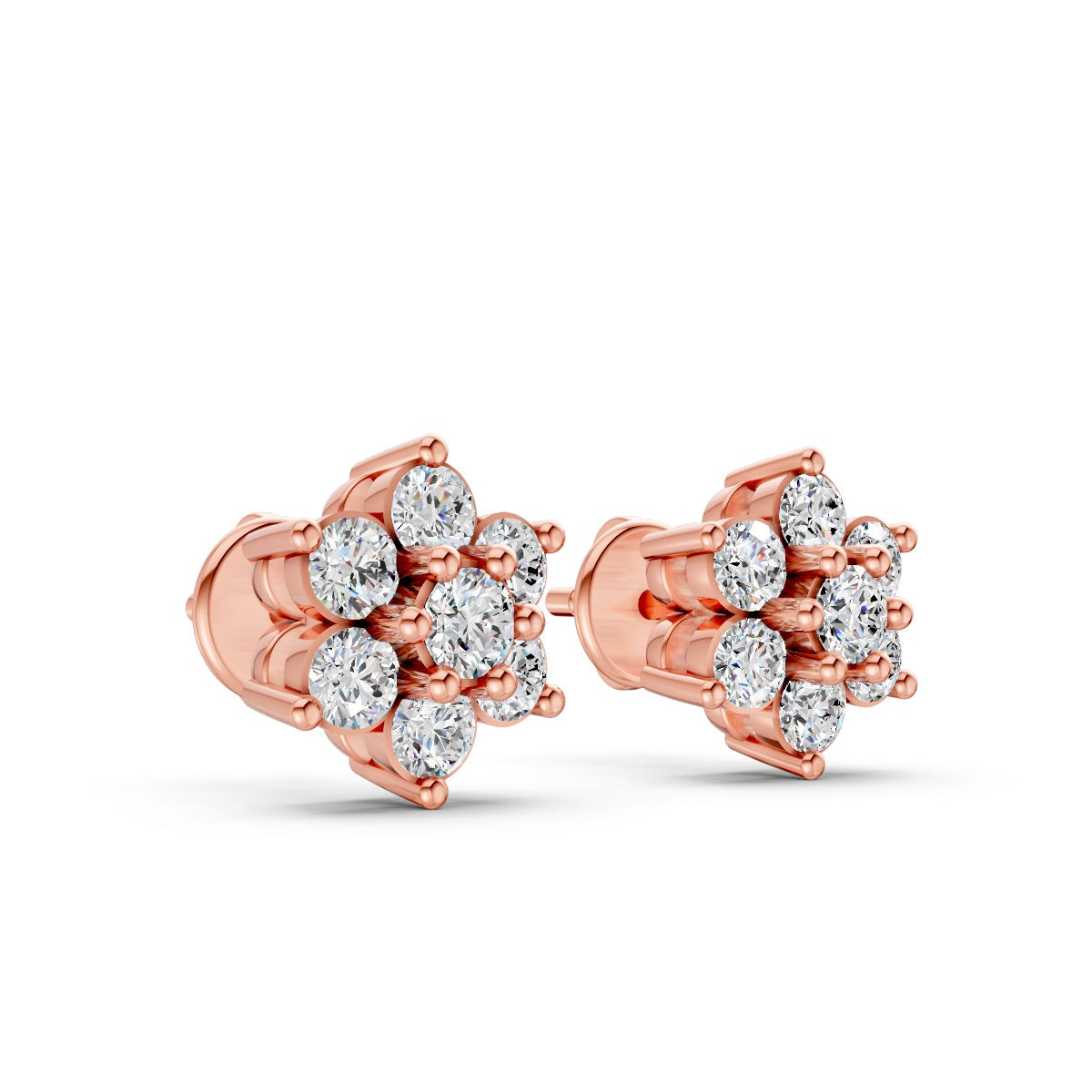 Diamond Buds Earring