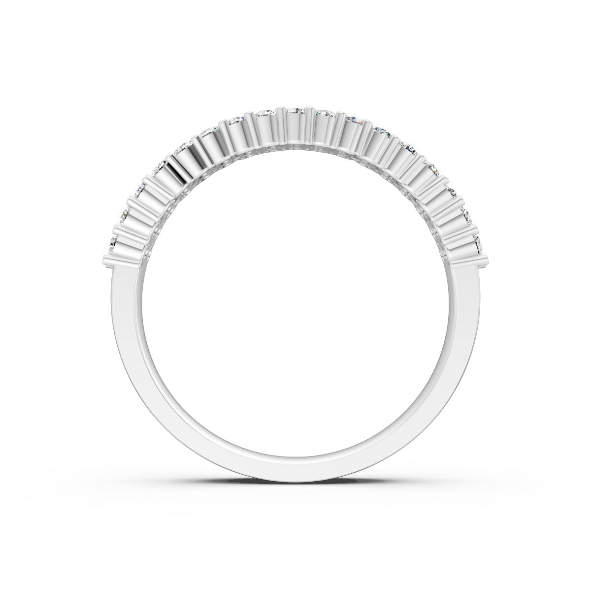 Closely Set Round Diamonds Ring