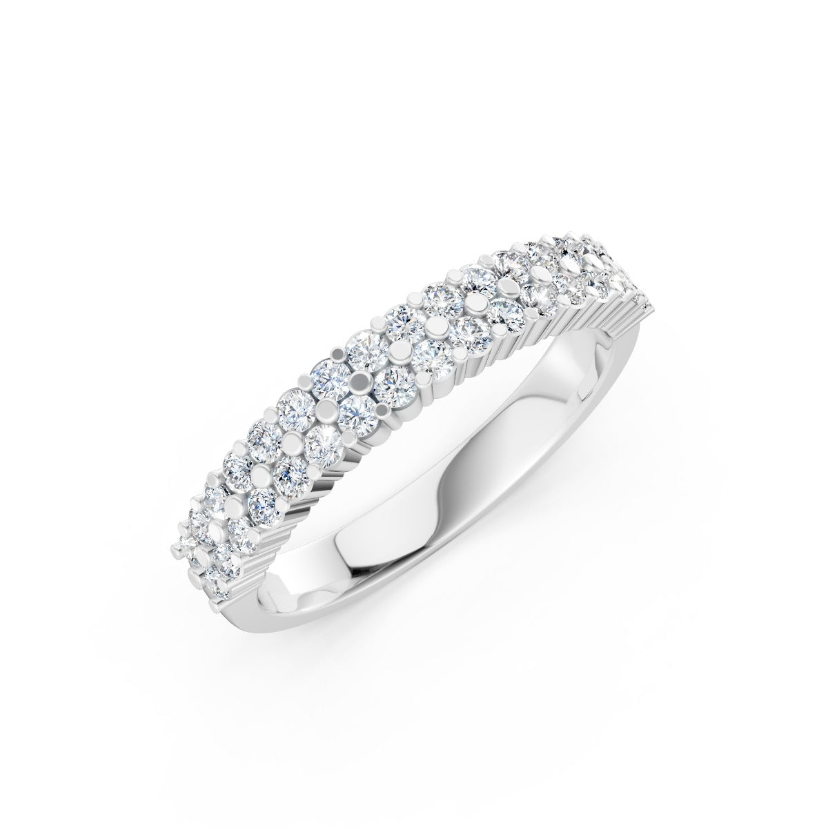 Closely Set Round Diamonds Ring