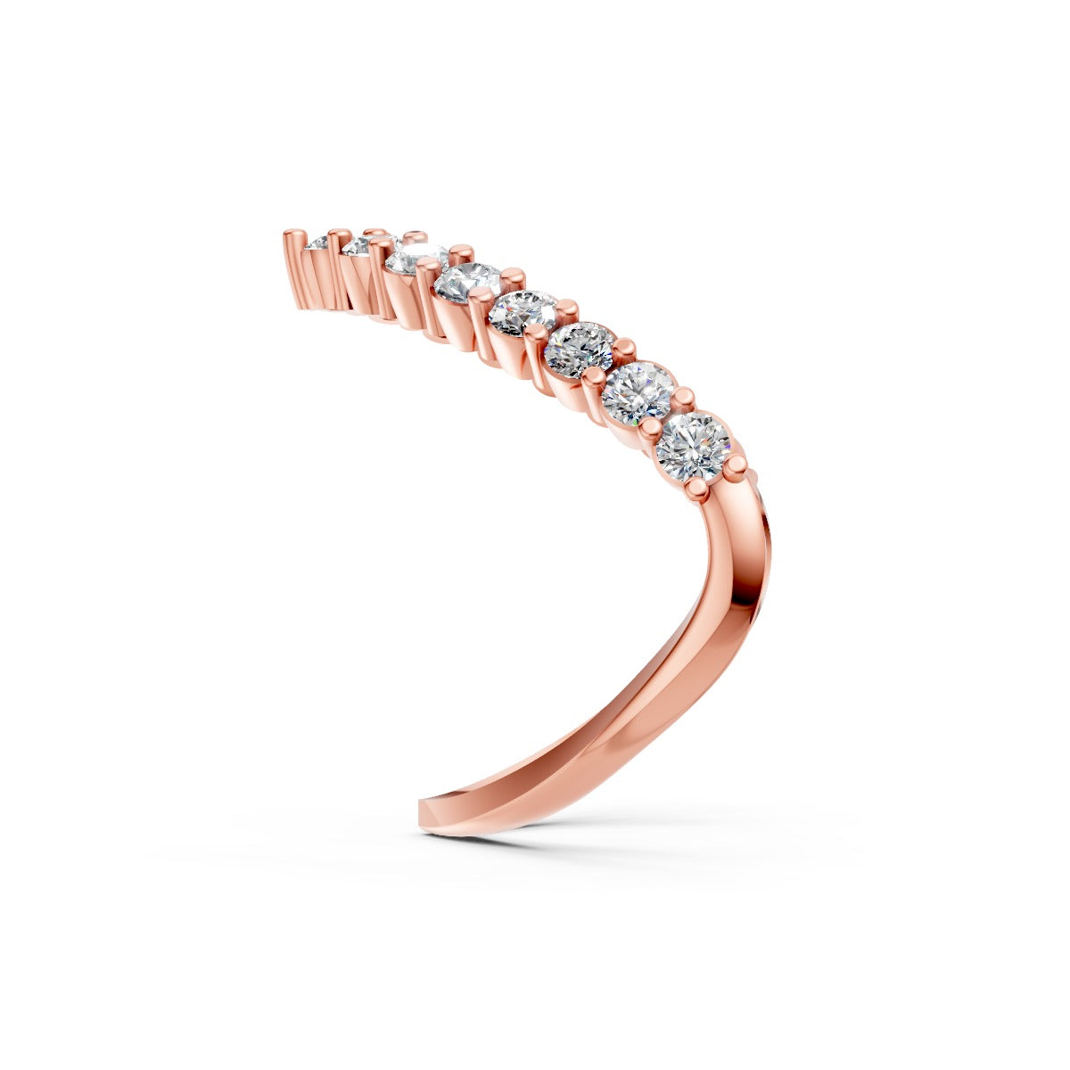 Graduated Diamond Band Ring