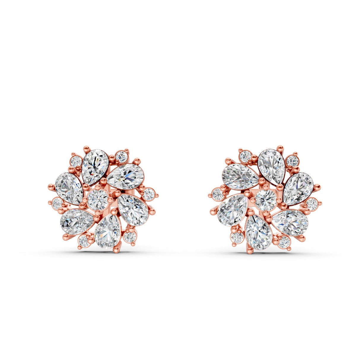 Solar Flare Diamond Earring